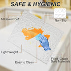 JJL Acrylic Cutting Board with Counter Lip, 16 x 12.5 Inches, and Vegetables - Image 2