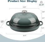 EDGING CASTING Enameled Oval Cast Iron Dutch Oven Pot - Image 2