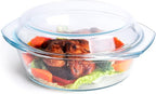 Round Tempered Glass Casserole Dish - Image 3