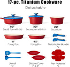 CAROTE 17Pcs Titanium Cookware Set, Pots and Pans Set Non Stick, Kitchen - Image 2