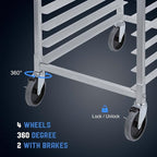 Profeeshaw Bun Pan Bakery Rack 10 Tier - Image 4