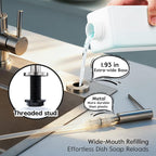 Soap Dispenser for Kitchen Sink Brushed Nickel GAPPO Stainless Steel Countertop - Image 4