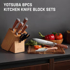 YOTSUBA 8 PCS Japanese Kitchen Knife Set - Image 8