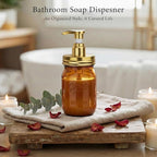 Amolliar Plastic Mason Jar Soap Dispenser - Image 5
