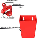 Red Cast Iron Beer Bottle Cap Opener Wall Mounted Soda Opener - Image 2