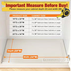 Aisslro Under Sink Mat 34" X 22", Waterproof Silicone Cabinet Organizer - Image 2