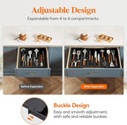 Lifewit Utensil Organizer for Kitchen Drawers, Expandable Cooking Utensil Tray - Image 5