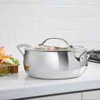 Cuisinart PureClad™ Triple Ply Stainless Steel 4.5 Qt. Dutch Oven w/Cover - Image 2