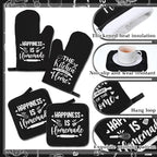 12 Pcs Farmhouse Kitchen Decor and Accessories Sets 4 Black Kitchen Towels 4 - Image 5