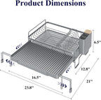 Kitsure Extendable Dish Drying Rack - Image 2