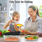8 Blade All-in-1 Vegetable Chopper Mandoline Slicer - Image 9