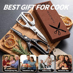 Kitchen Scissors Set 2PCS, Kitchen Shears Heavy Duty Poultry Shear Japan Meat - Image 4