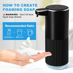 RYTOXILO Automatic Foaming Soap Dispenser, 2 Pack Black Touchless Foam Hand - Image 6