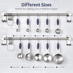 U-Taste Measuring Cups and Spoons: Food Grade 18/8 Stainless Steel Metal - Image 2