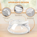 Gracenal Microwave Food Cover, 12 Inch Microwave Splatter Cover - Image 3