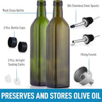 Zulay Kitchen (2 pack 17oz Olive Oil Dispenser Bottle - Image 2