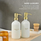 MaisoNovo Soap Dispenser 2-Piece Set | 16.9oz Clear Bottles - Image 3
