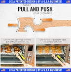 Wooden Oven Rack Puller Stick, Push Pull Tool - Image 2