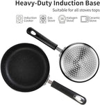 Nonstick Saucepan Set with Lid, Non Stick 1.5QT & 2.5QT Sauce Pan Set with - Image 2