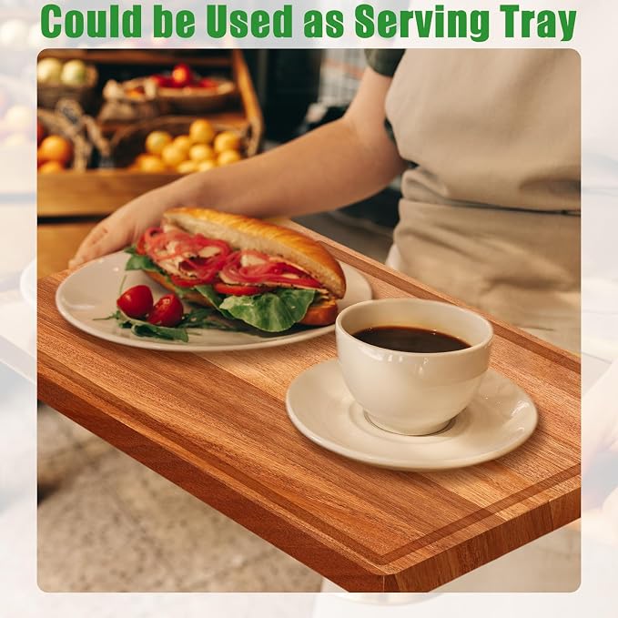 Eaasty 12 Set Extra Large Plain Cutting Board Bulk Heavy Duty Wood Cutting - Image 3