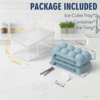 Large Ice Ball Maker Mold, 2.5" Round Ice Cube Mold - Image 3