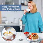 SIMPLETASTE Milk Frother Handheld Electric Foam Maker, Drink Mixer - Image 3