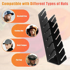 Hat Stand for Baseball Caps, 2 Pack No Install Acrylic Hat Organizer for 14 - Image 6