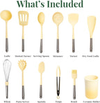 Larder & Vine 12-Piece Silicone Kitchen Cooking Utensils Set - Image 3
