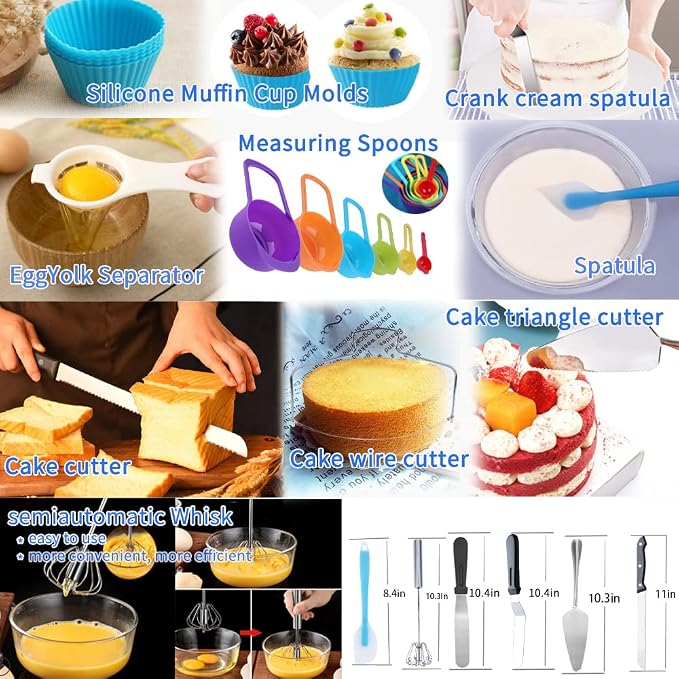 Cake Decorating Kit, Cake Baking Set Tools - Image 6