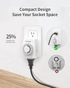 TiFFCOFiO Indoor Mechanical Outlet Timer, 3 Prong Timers - Image 3