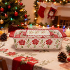 Coloch 3 Pack Ceramic Baking Dishes, Rectangular Bakeware Set Hand-painted - Image 6