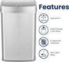 Ninestars 13 Gallon Odor Neutralizing Smart Trash Can, UV + Ozone Dual - Image 6
