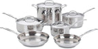 Cuisinart 77-10P1 10-Piece Chef's-Classic-Stainless Collection, Cookware Set by Cuisinart