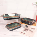 12" X 9" Porcelain Rectangular Casserole Dishes - Image 5