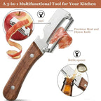 2 Pack 2 in 1 Multifunctional Vegetable Peeler, Sharp Stainless Steel Blade - Image 5