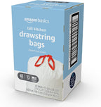 Amazon Basics Tall Kitchen Drawstring Trash Bags, Clean Fresh Scent, 13 Gallon - Image 4