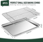 CEKEE 4 PCs Small Baking Sheet - Image 2