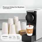 JOLLY PARTY 12 oz Paper Coffee Cups, Disposable Paper Coffee Cup - Image 4