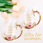 OEAGO Birthday Gifts for Women Mom Plastic Tea Cup Mothers Valentines Day Gifts - Image 3