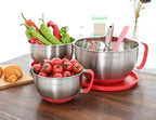 Rorence Mixing Bowls with Lids Set: Stainless Steel Mixing Bowls with Handles - Image 6