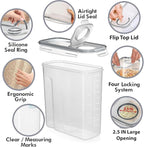 Shazo 2 Pack EXTRA Large Airtight Food Storage Cereal Containers - Image 5