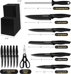 XANAPON Knife Set, 14 Pieces Kitchen Knife Set, High Carbon German Stainless - Image 2