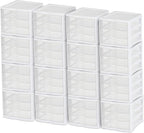 Sterilite ClearView Compact Stacking 3 Drawer Storage Organizer System by Sterilite