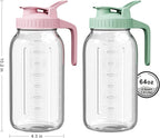 2 Pack - 64oz Glass Breast Milk Pitcher - Wide Mouth - Image 2