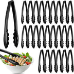Tessco for you 25 Pcs Plastic Tongs for Serving Bulk, 9 Inch Plastic Disposable by Tessco