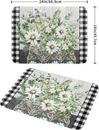 Spring Summer Daisy Floral Dish Drying Mat - Image 2