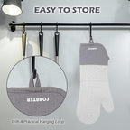 Extra Long Silicone Oven Mitts - Image 5