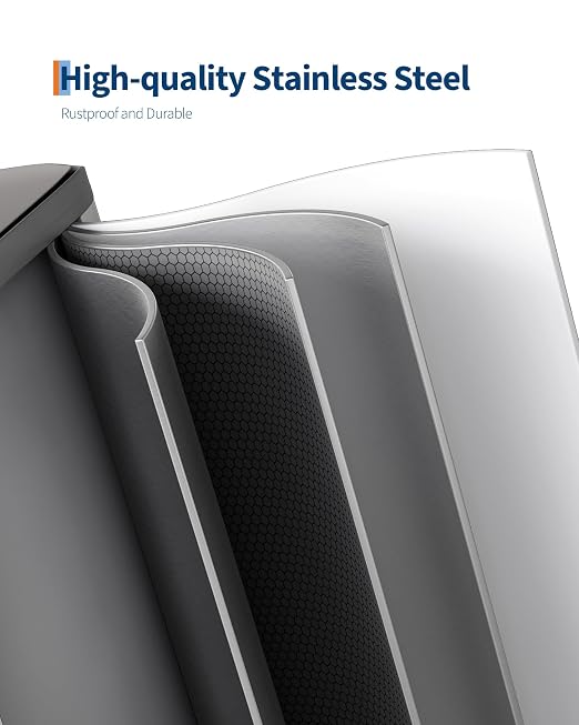 GarveeHome 2 x 4 gal Stainless Steel Double Trash Can - Image 4