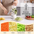 Rotary Cheese Grater Hand Crank, Kitchen Mandolin Vegetable Cheese Shredder - Image 4