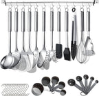 Berglander Kitchen Utensils Set 38 Pieces, Stainless Steel Cooking Utensils Set by Berglander